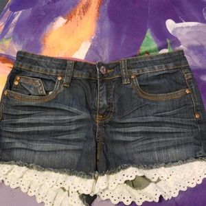Cute short denim jeans